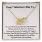 Happy Valentines Day | My Everything - Interlocking Hearts necklace