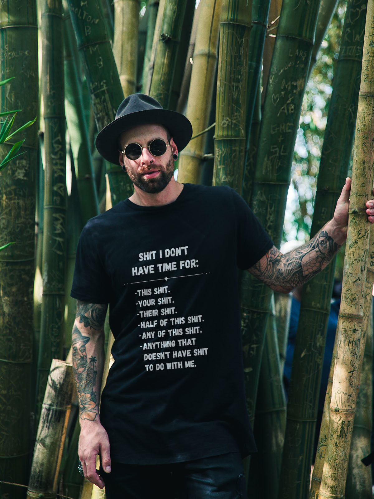 Don't Have Time | T-Shirt (White Print)