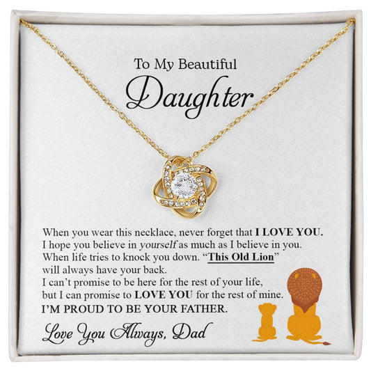 My Beautiful Daughter | This Old Lion - Love Knot Necklace