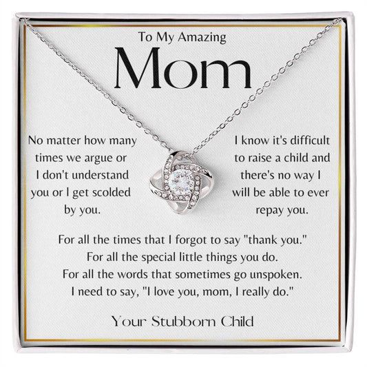 My Amazing Mom | Special Little Things - Love Knot Necklace