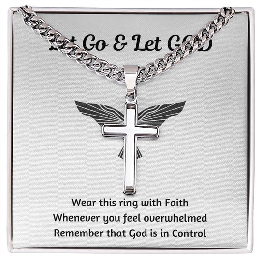 My Son | Let GOD - Stainless Steel Cross Necklace