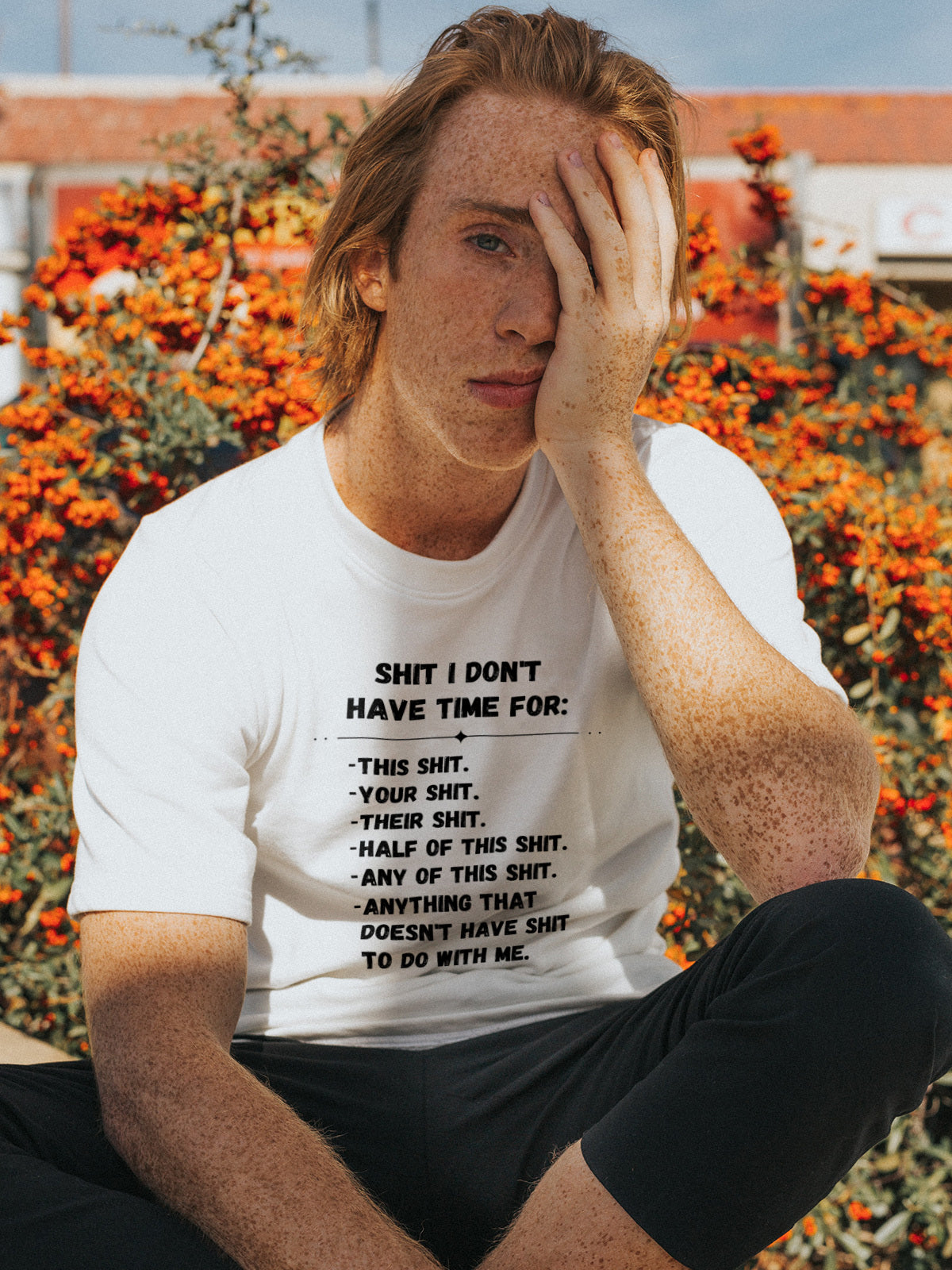 Don't Have Time | T-Shirt (Black Print)