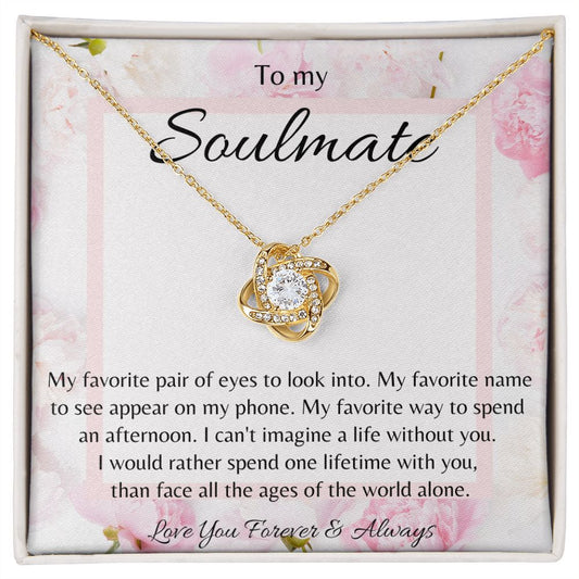 My Soulmate | My Favorite - Love Knot Necklace