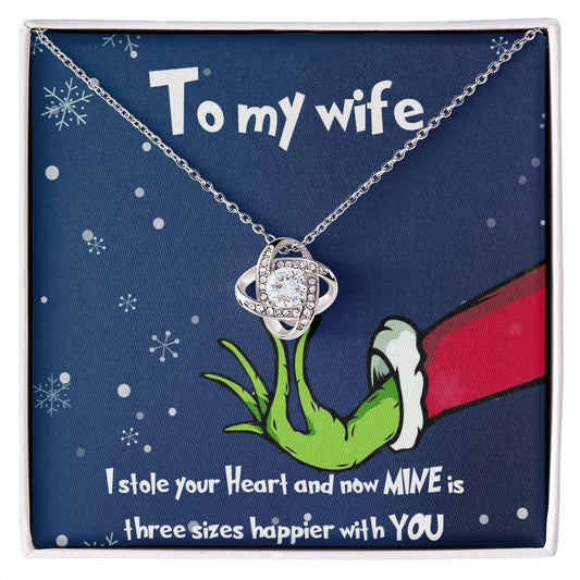 My Wife | Stole My Heart - Love Knot Necklace