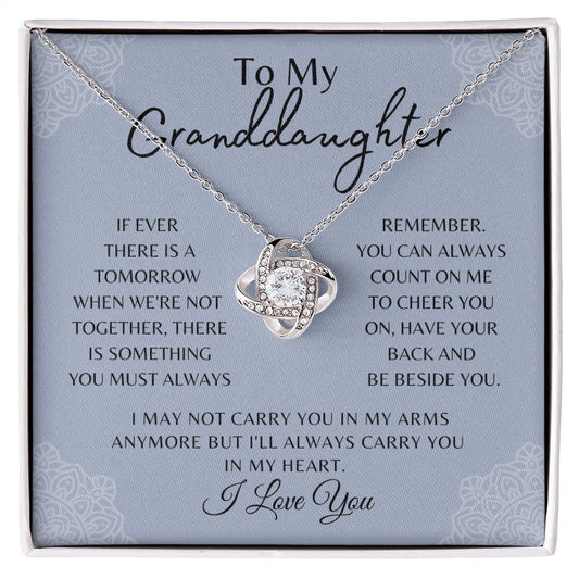 My Granddaughter | My Heart - Love Knot Necklace
