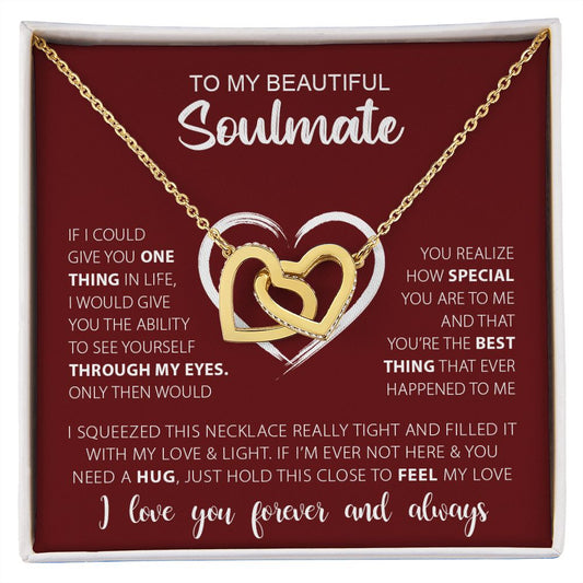 My Beautiful Soulmate | Love & Light - Interlocking Hearts Necklace