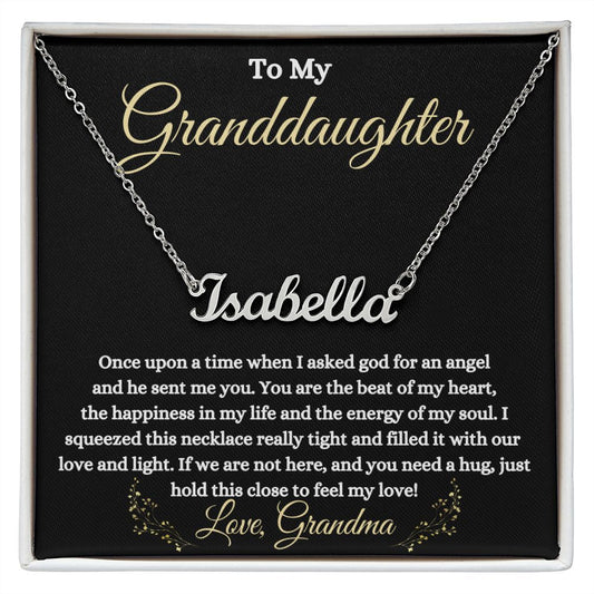 My Granddaughter | An Angel - Personalized Name Necklace