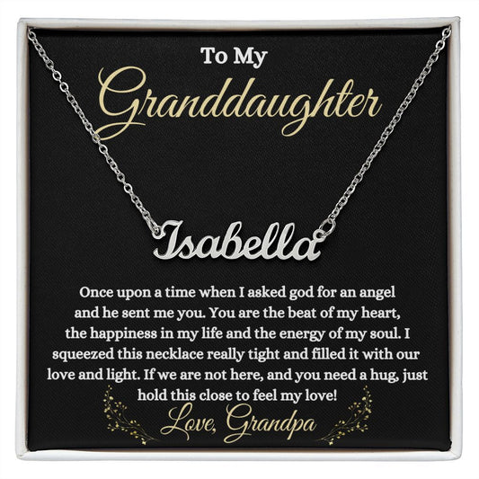 My Granddaughter | An Angel - Personalized Name Necklace