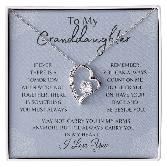 My Granddaughter | My Heart - Forever Love Necklace
